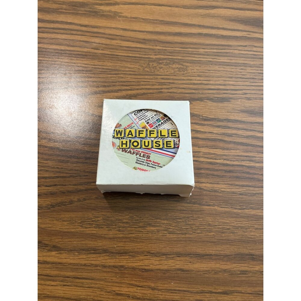 Waffle House ceramic absorbent coasters set of four
